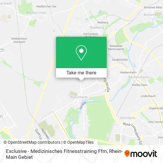 Карта Exclusive - Medizinisches Fitnesstraining Ffm