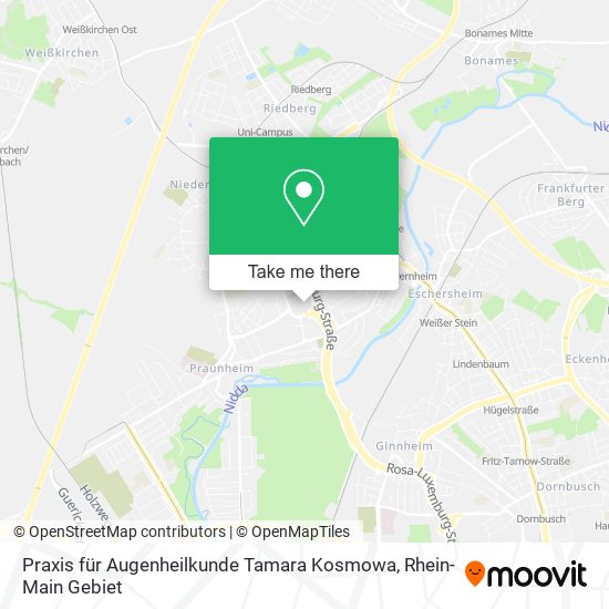 Praxis für Augenheilkunde Tamara Kosmowa map
