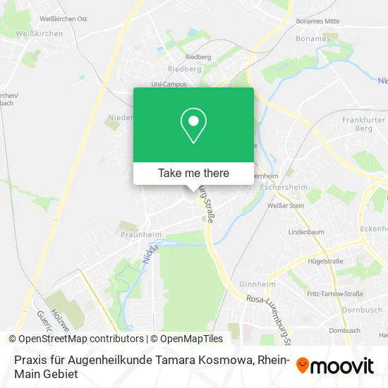 Карта Praxis für Augenheilkunde Tamara Kosmowa