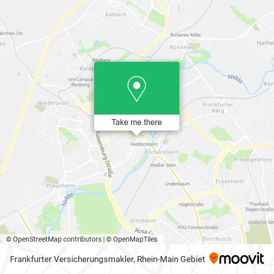 Карта Frankfurter Versicherungsmakler