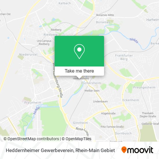 Heddernheimer Gewerbeverein map