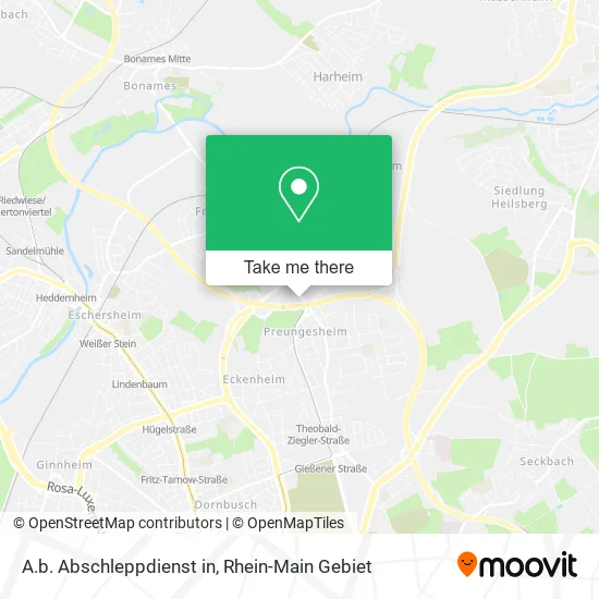 Карта A.b. Abschleppdienst in