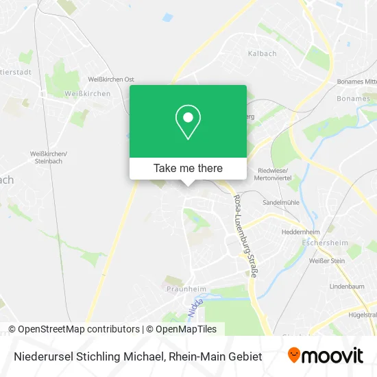 Карта Niederursel Stichling Michael