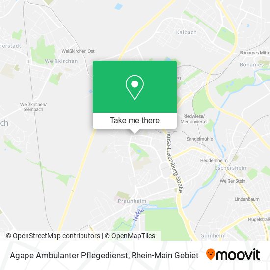 Agape Ambulanter Pflegedienst map