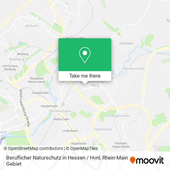 Beruflicher Naturschutz in Hessen / Hvnl map