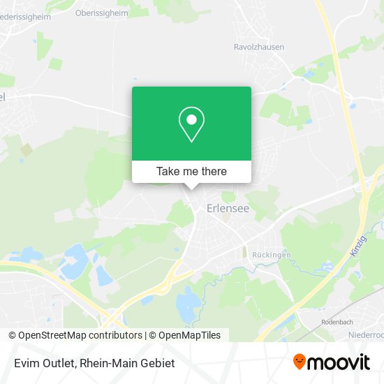 Evim Outlet map