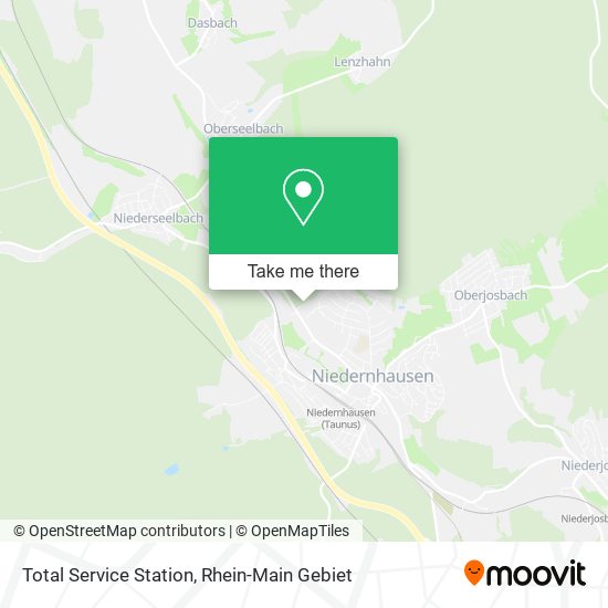 Total Service Station map