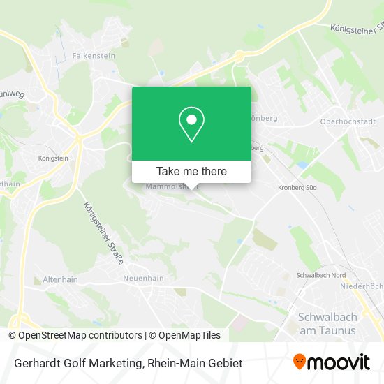 Gerhardt Golf Marketing map