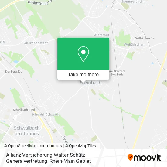 Карта Allianz Versicherung Walter Schütz Generalvertretung