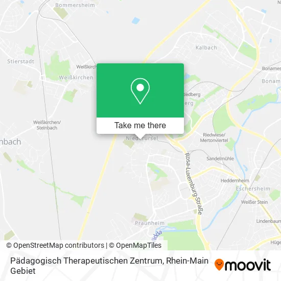 Карта Pädagogisch Therapeutischen Zentrum