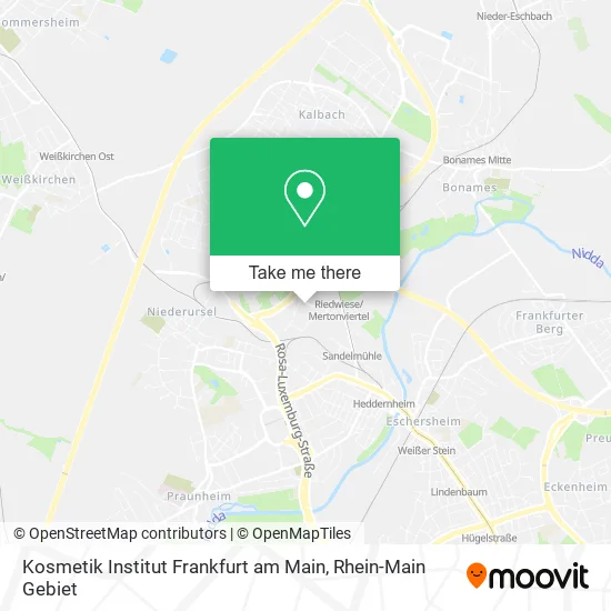 Карта Kosmetik Institut Frankfurt am Main