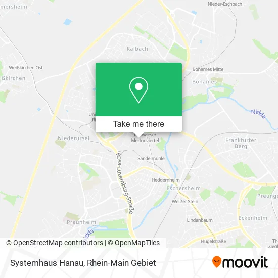 Systemhaus Hanau map