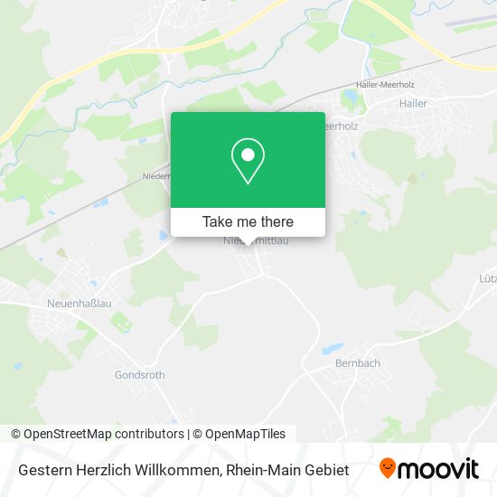 Gestern Herzlich Willkommen map