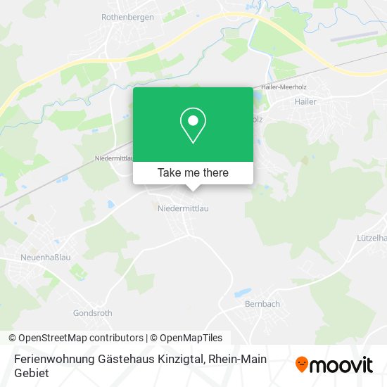 Ferienwohnung Gästehaus Kinzigtal map