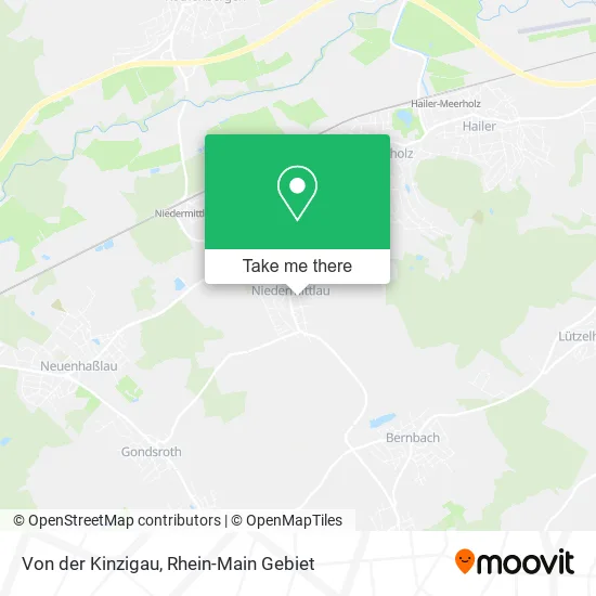Карта Von der Kinzigau