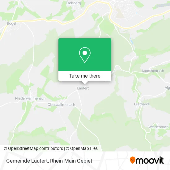 Карта Gemeinde Lautert