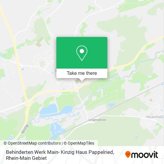 Карта Behinderten Werk Main- Kinzig Haus Pappelried