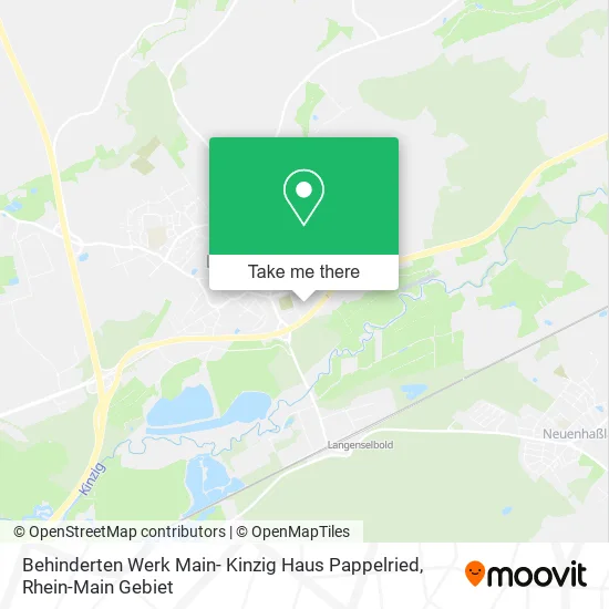 Карта Behinderten Werk Main- Kinzig Haus Pappelried