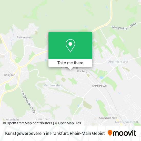 Kunstgewerbeverein in Frankfurt map