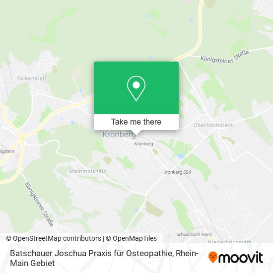 Карта Batschauer Joschua Praxis für Osteopathie