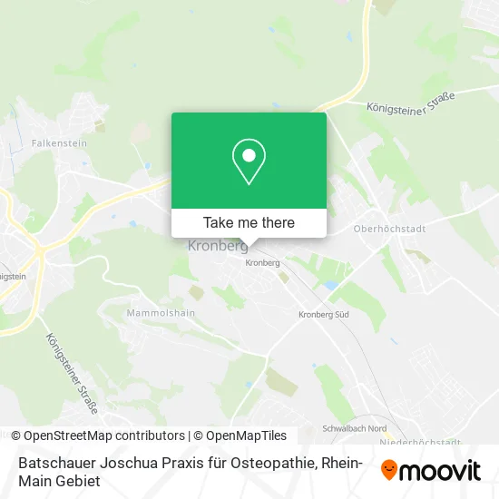 Карта Batschauer Joschua Praxis für Osteopathie