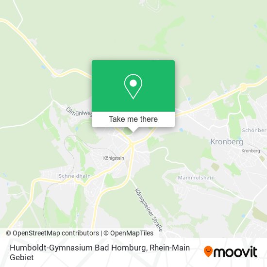 Humboldt-Gymnasium Bad Homburg map