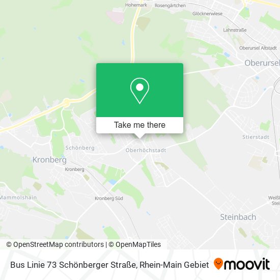 Bus Linie 73 Schönberger Straße map