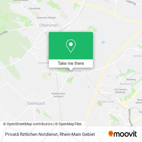 Privatã Rztlichen Notdienst map