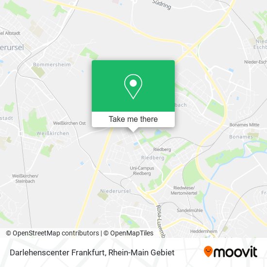 Darlehenscenter Frankfurt map