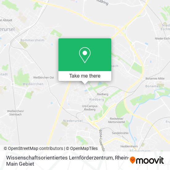 Wissenschaftsorientiertes Lernförderzentrum map