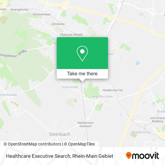 Healthcare Executive Search map