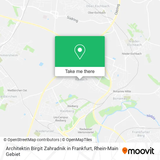 Карта Architektin Birgit Zahradnik in Frankfurt