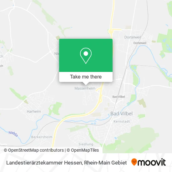 Карта Landestierärztekammer Hessen