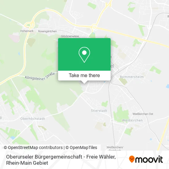 Карта Oberurseler Bürgergemeinschaft - Freie Wähler