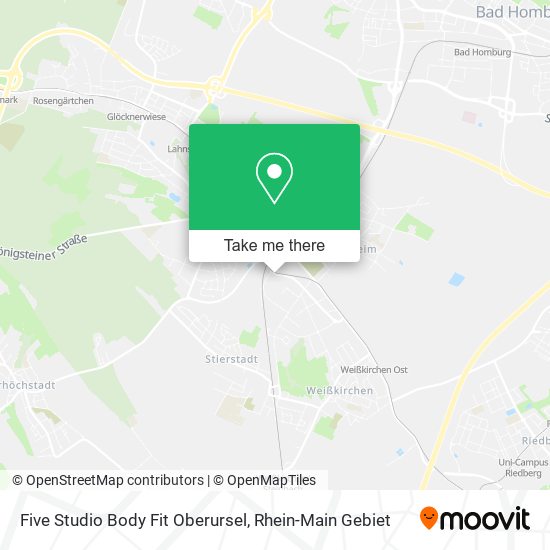 Five Studio Body Fit Oberursel map