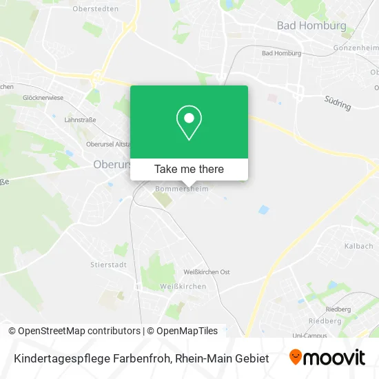 Карта Kindertagespflege Farbenfroh