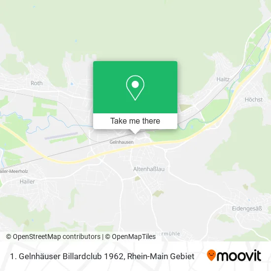 1. Gelnhäuser Billardclub 1962 map