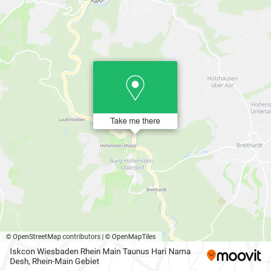 Карта Iskcon Wiesbaden Rhein Main Taunus Hari Nama Desh