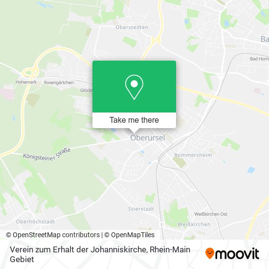 Карта Verein zum Erhalt der Johanniskirche