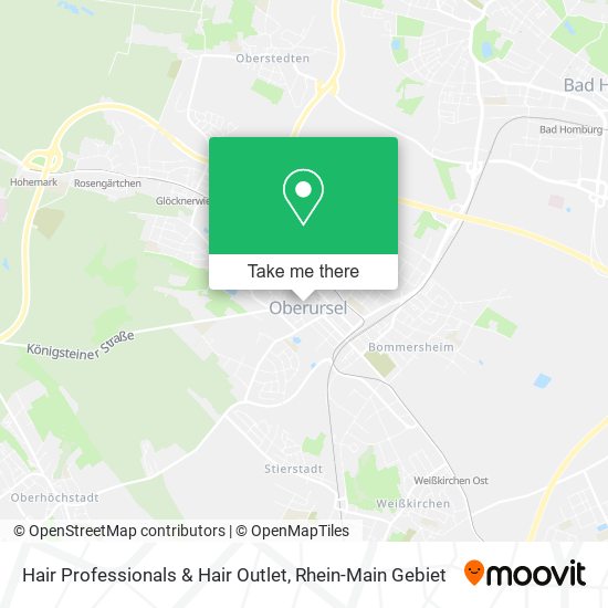 Hair Professionals & Hair Outlet map