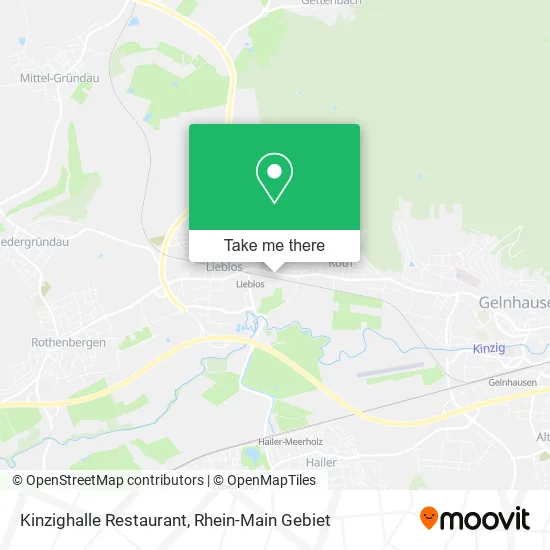 Карта Kinzighalle Restaurant