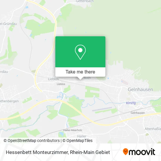 Карта Hessenbett Monteurzimmer