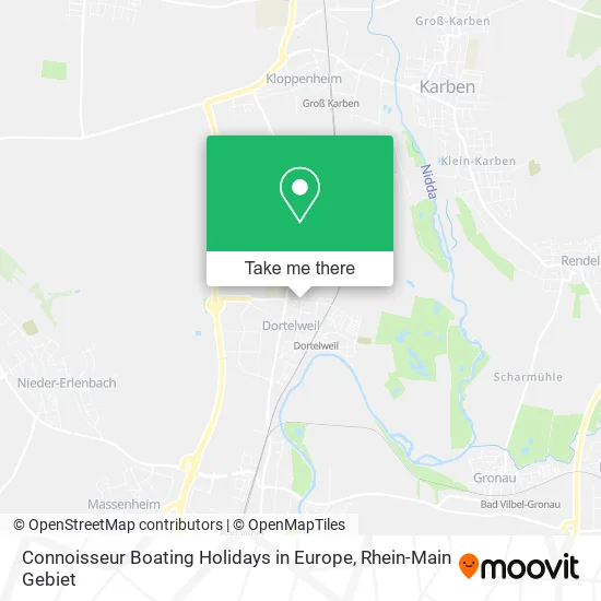 Карта Connoisseur Boating Holidays in Europe