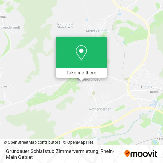 Карта Gründauer Schlafstub Zimmervermietung