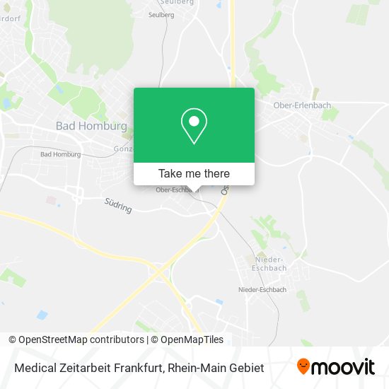 Medical Zeitarbeit Frankfurt map