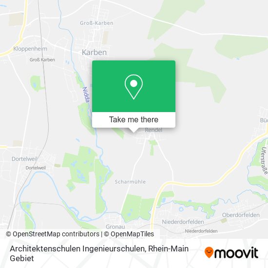 Architektenschulen Ingenieurschulen map
