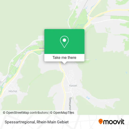Карта Spessartregional