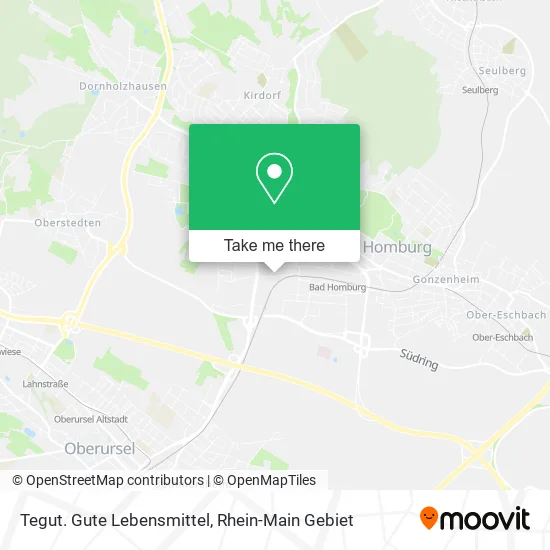 Карта Tegut. Gute Lebensmittel