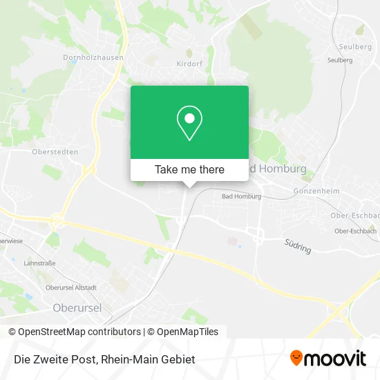 Карта Die Zweite Post