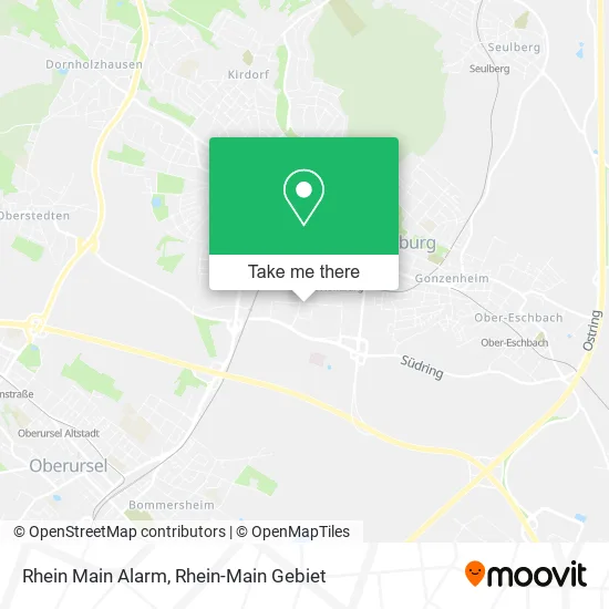Rhein Main Alarm map